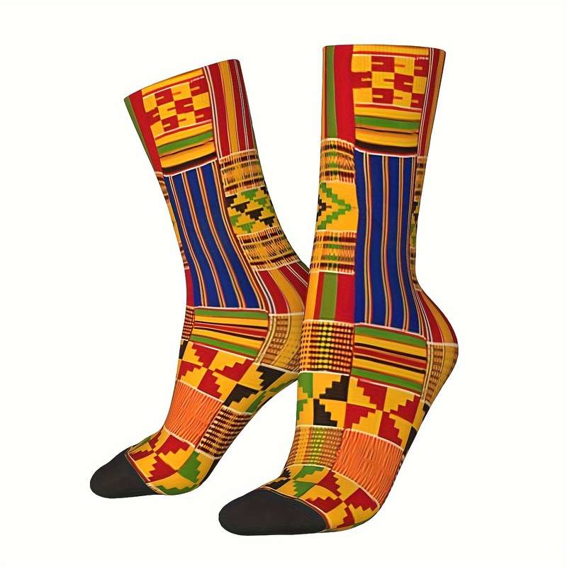 1 Pair One Size Ethnic African Pattern Socks
