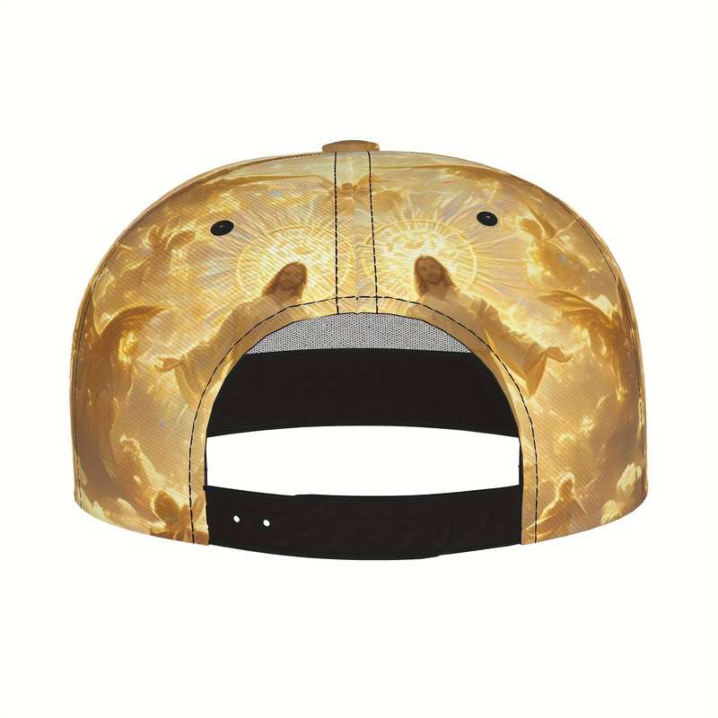 1pc Wkhrsyt Vintage Jesus Christ Print Baseball Cap 1PC Unisex Lightweight Snapback Hand Washabl