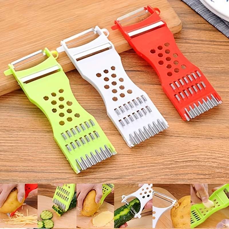1pcs Durable Abs Plastic Multi  Function Kitchen Gadgets Carrot Grater