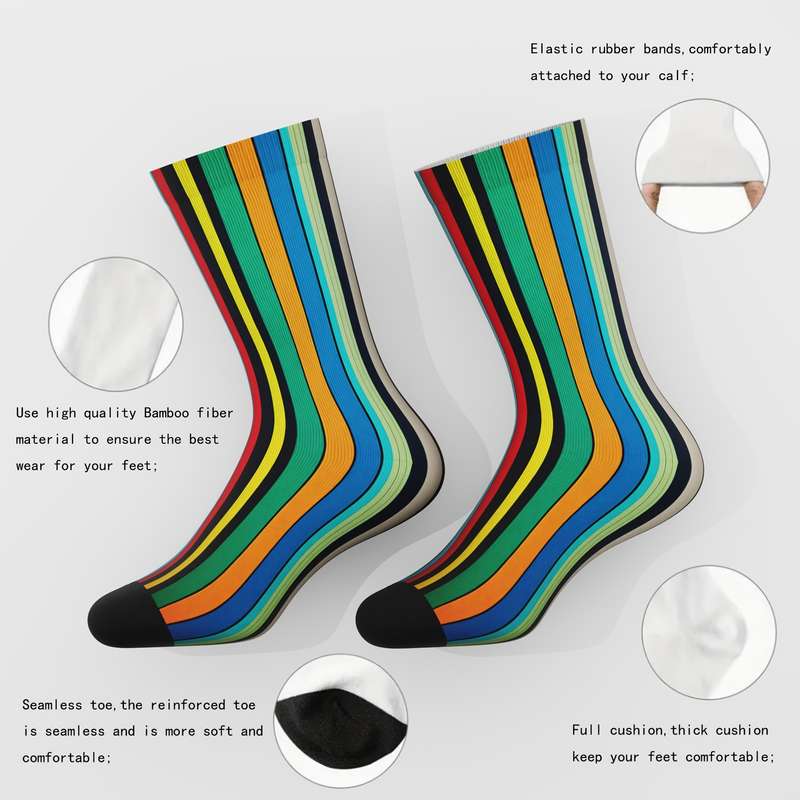1 Pair Multicolor One Size Socks