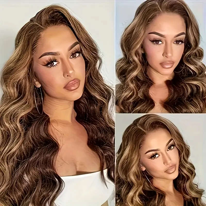 Elegant Piano Color Women's Long Curly Wig