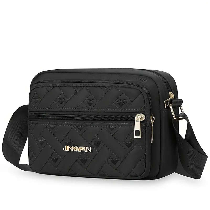 1pc Crossbody Bag for Women Lightweight Casual Sports Travel Canvas Bag with Adjustable Strap Color