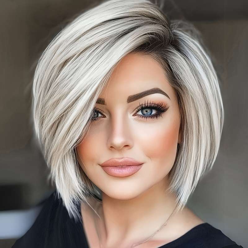 1Pc Ombre Blonde 30.48cm Fashion Design Wig