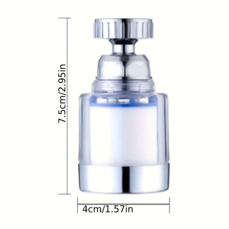 1pc 6-in-1 Combination Home Kitchen Faucet Water Filter System Metal and Plastic Non-Electric Un