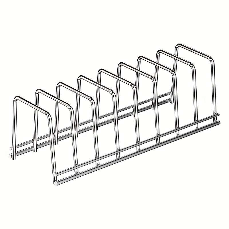 1pc Stainless Steel Dish Rack with Drain Drawer Space-Saving Kitchen Organizer for Plates and