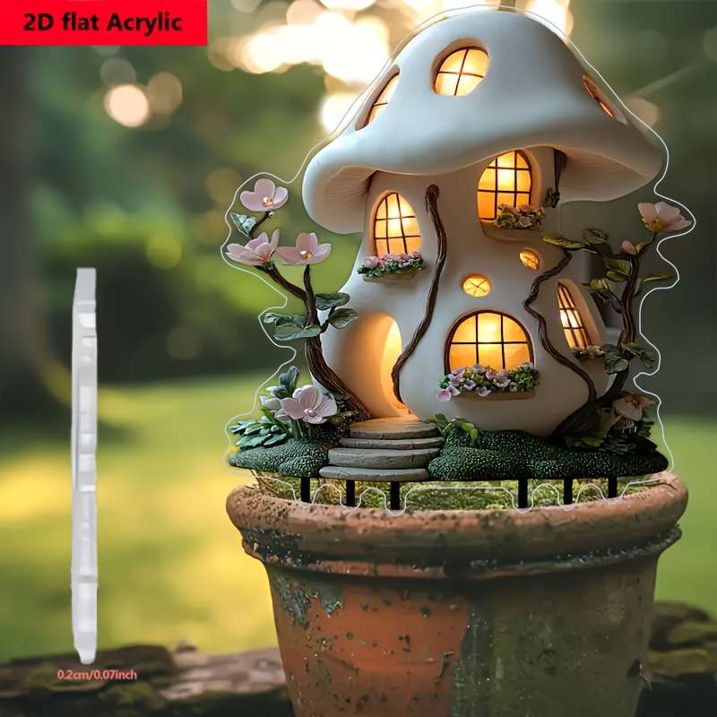 1pc 2D Flat   Plane Suitable for Outdoor Plants and Bonsai Landscaping Ideal Gift for Famil