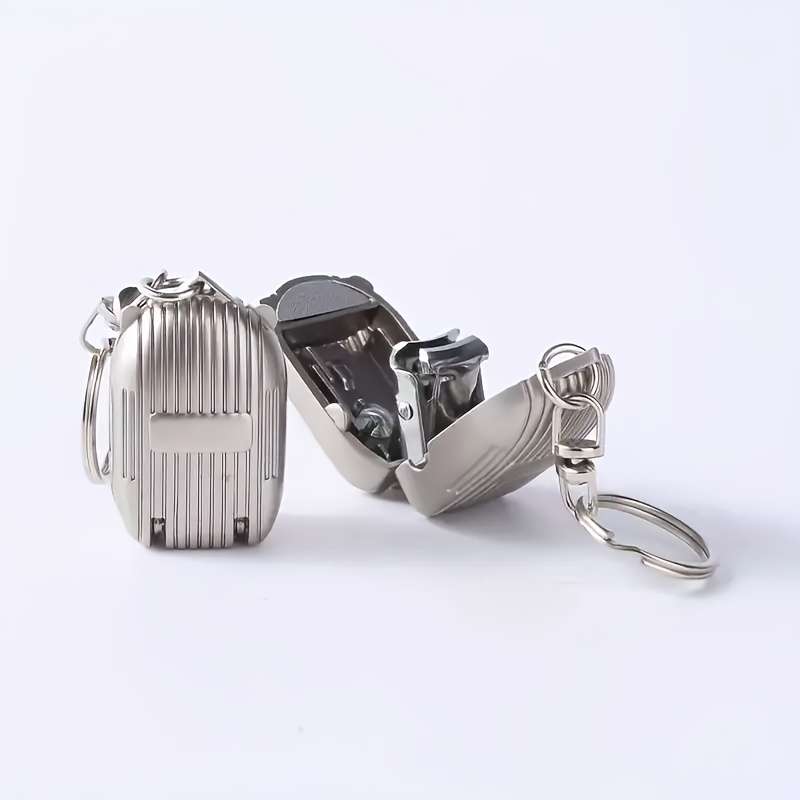 1pc Stainless Steel Nail Clipper with Built-In File Portable Durable Fingernail Cutter for M
