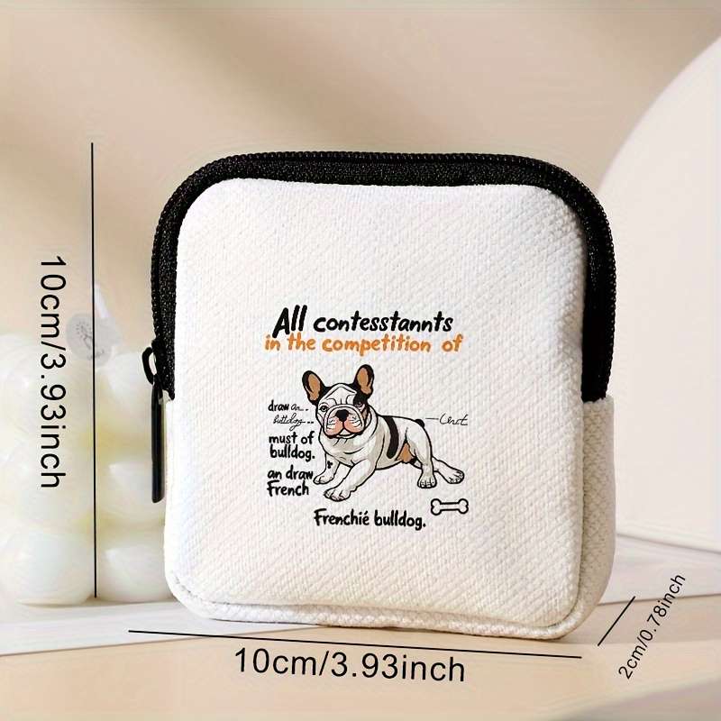 1pc Festive Dog Pattern Coin Wallet Large Capacity Multi-Functional and Perfect Gift Mixed Co