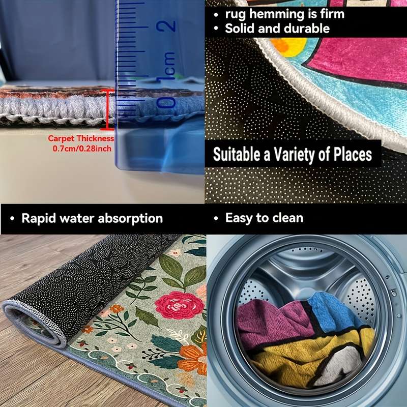 1Pc 47.24x62.99inch 120x160cm Floor Mat