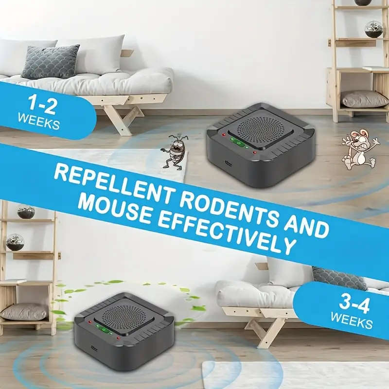 1pc Soundwave Technology Insect Repellent Indoor Electronic Plug-In Insect Repellent USB Direct Plug