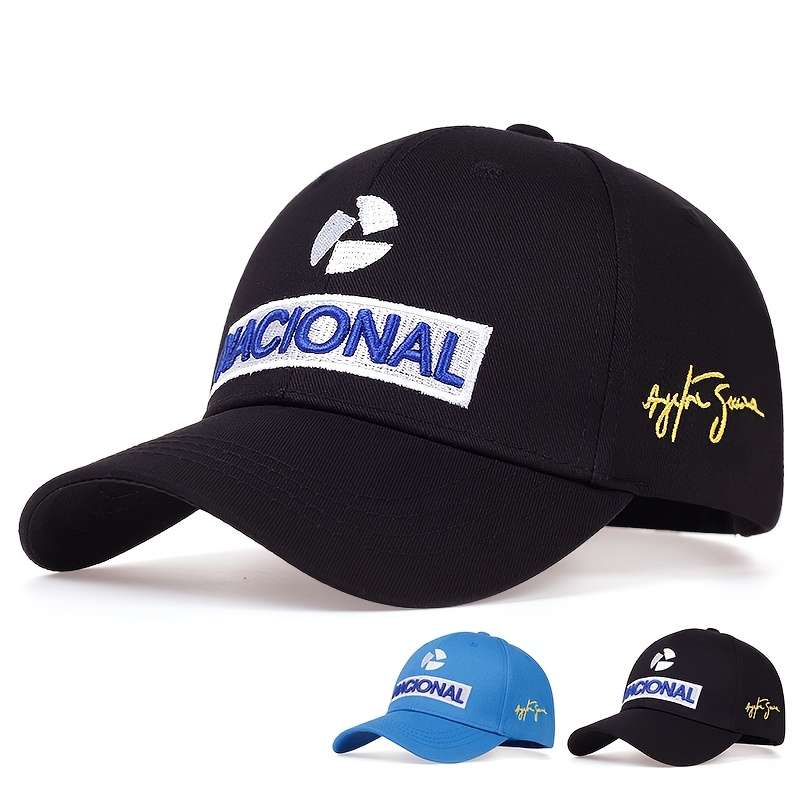 1pc A Men'S NATIONAL Embroidered Baseball Cap Stylish And Adjustable Perfect for Outdoor Leisure