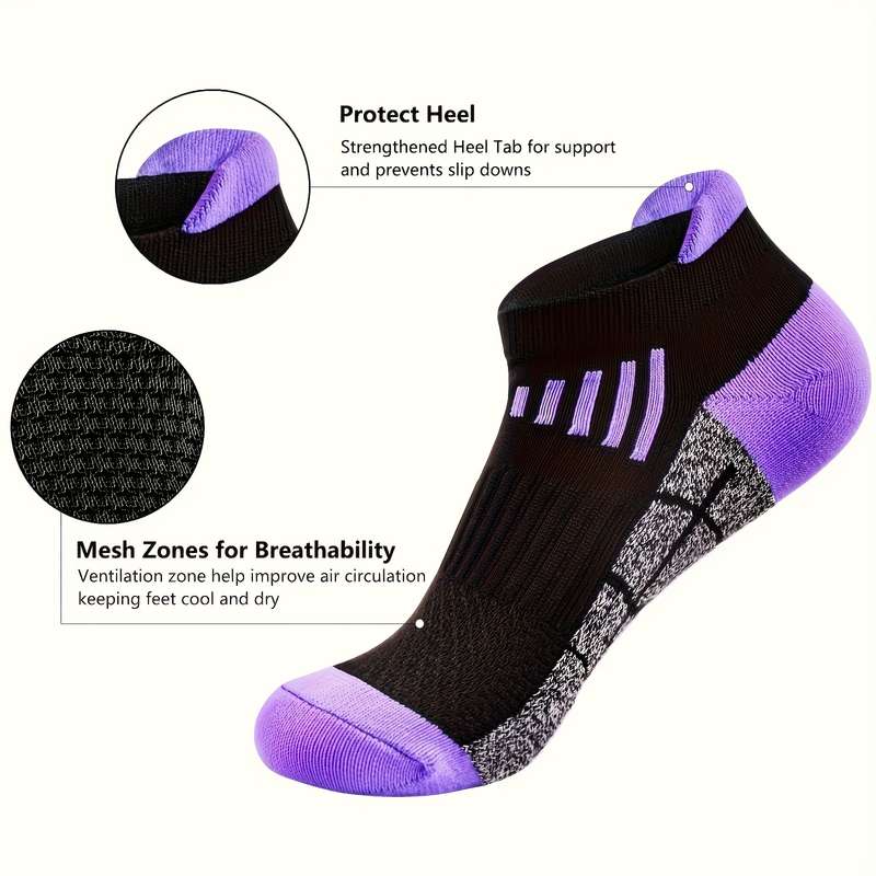 6 Pairs Mixed Colors One Size High Elastic Socks