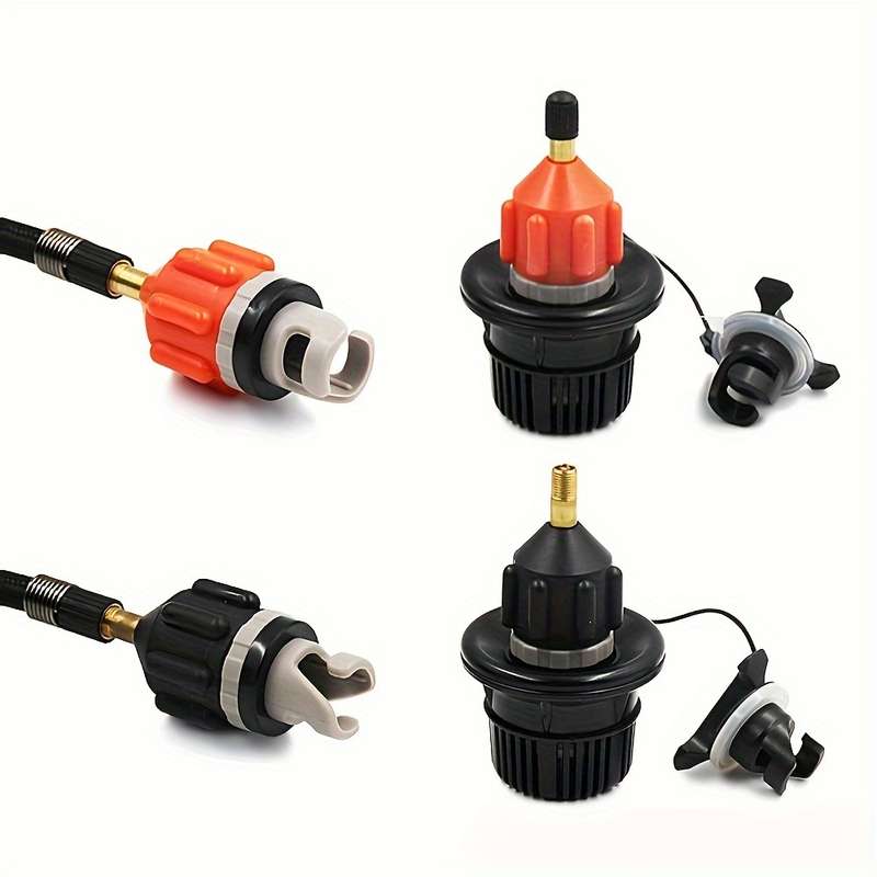 1Pc Black Sup Inflation Adapter Universal Air Valve Converter