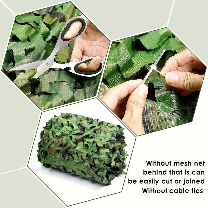 Versatile Woodland Camo Netting Roll Perfect for Hunting Camping Party Decor 2*2m