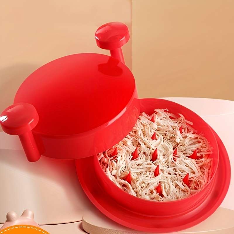 1pc Chicken Shredder Professional Chicken Breast Shredder Tool Twist Transparent Lid Ergono