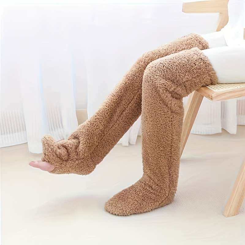 1Pairs Sock Coffee Color  One Size