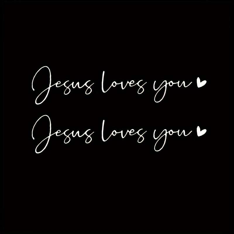 1pc Black Jesus Christian Themed Stickers