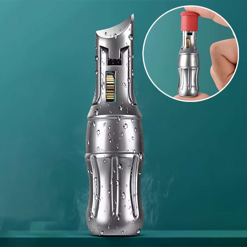 1pcs Nail Clippers Coke Bottle Design Stainless Steel Splash Proof Professional Nail Clippers