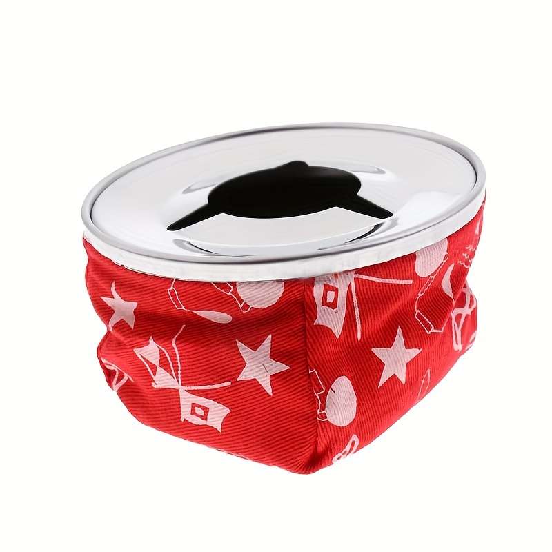 1pc Stainless Steel Ashtray with Windproof Canvas Sandbag Portable Cigarette Holder for Cars RVs