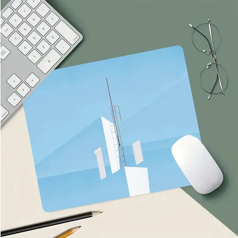 1pc 21x26cm Minimalist Space Ladder Mouse Pad Gaming Mouse Pad Suitable for Laptop and Keyboard