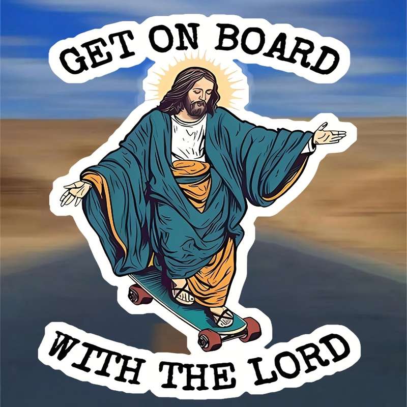 1pc Jesus Christian Themed Stickers