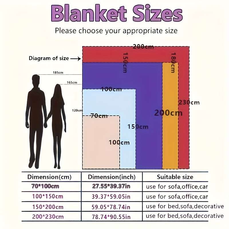 1ps Blanket Color Khaki size 70x100 cm  27.56 x 39.37 inches