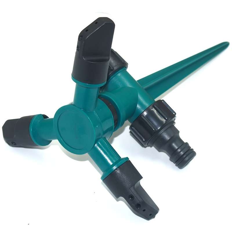 1Pc 3 Arm 360 Degree Rotating Multi Head Garden Sprinkler