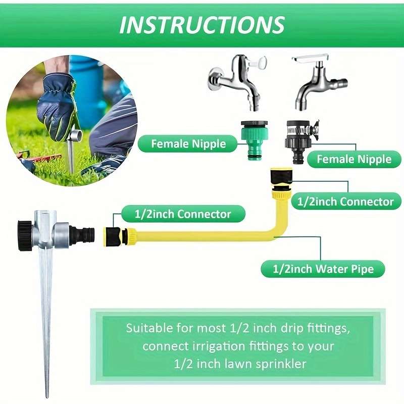 1Pc Zinc Alloy Plug Metal Garden Hose Nozzle