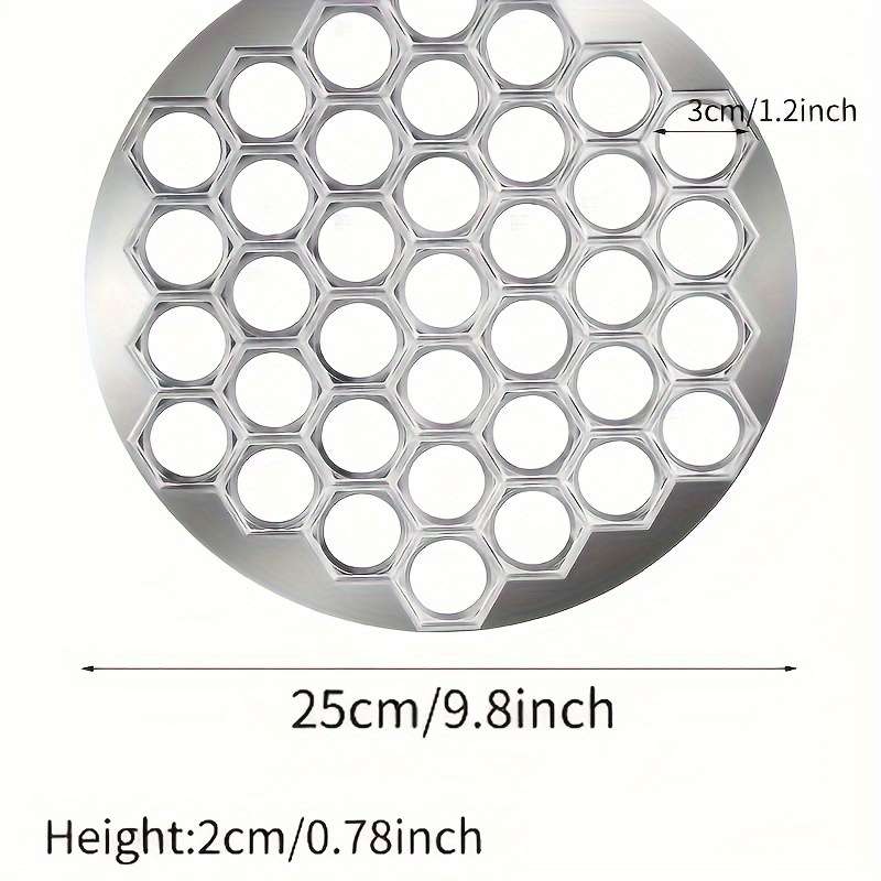 1pc Easy-to-Use Aluminum Dumpling Maker 37-Hole Ravioli Press for DIY Dough Pastry Perfect for