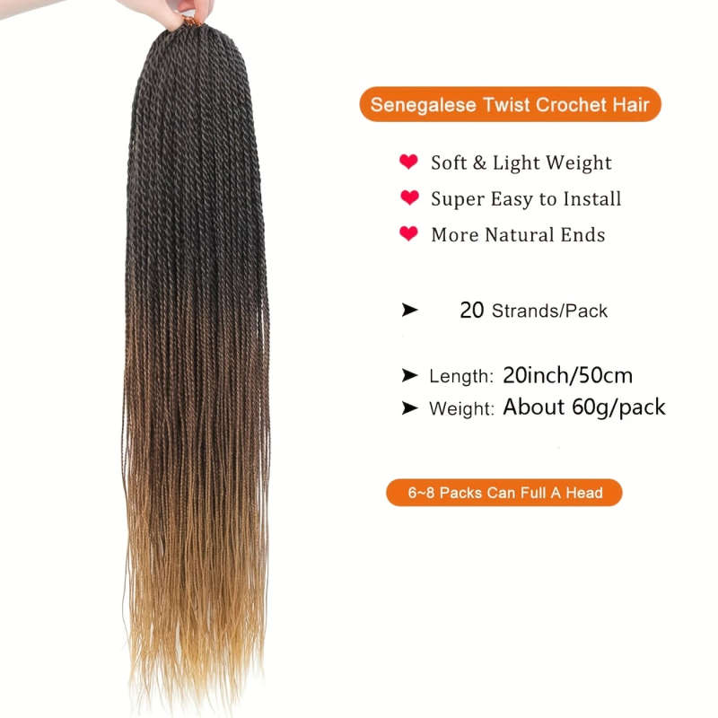 Elegant Women's Double Twisted Color Fiber Wig
