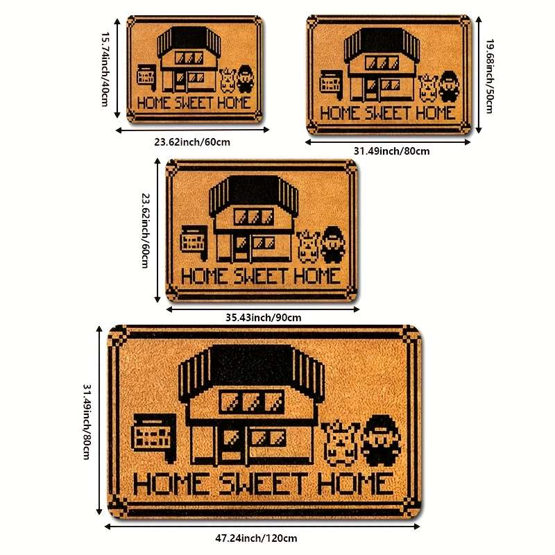 1Pc 40cm 15.74x60cm 23.62inch Floor Mat