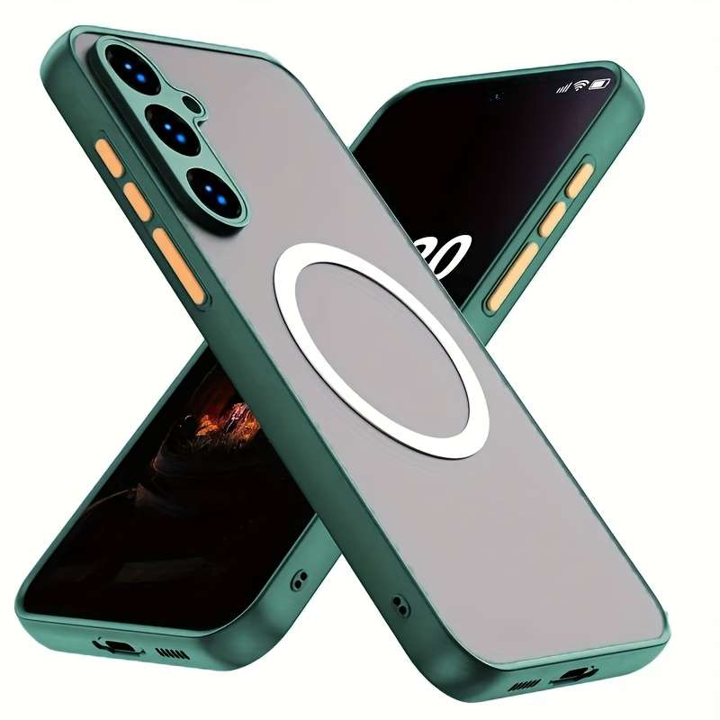 1pc Dark Green For Samsung Galaxy A36 Phone Cases