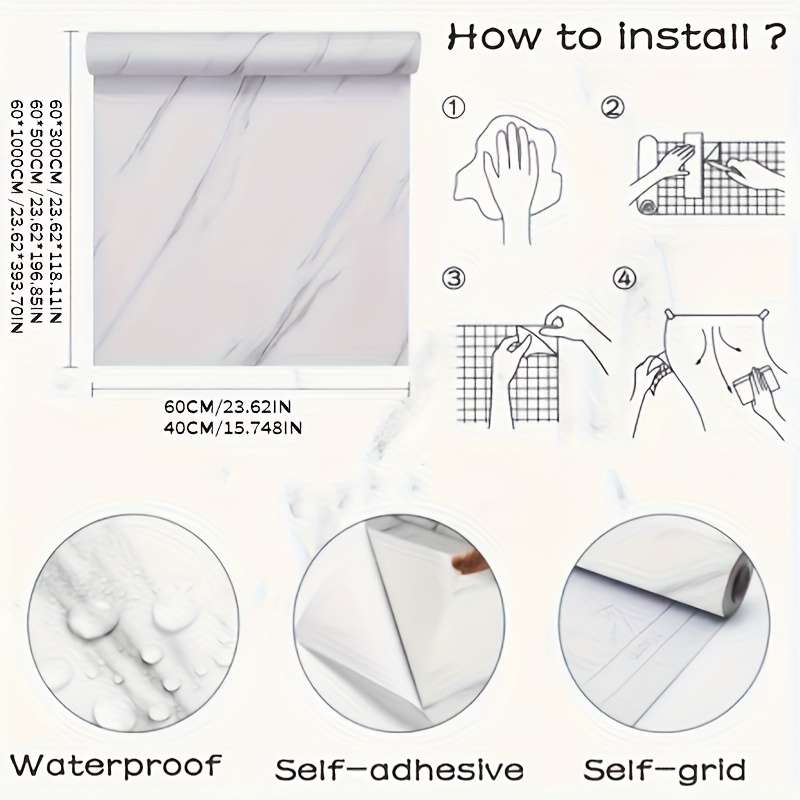 1PC Wall StickersColor3012 Meterss Long X 60 cm Wide