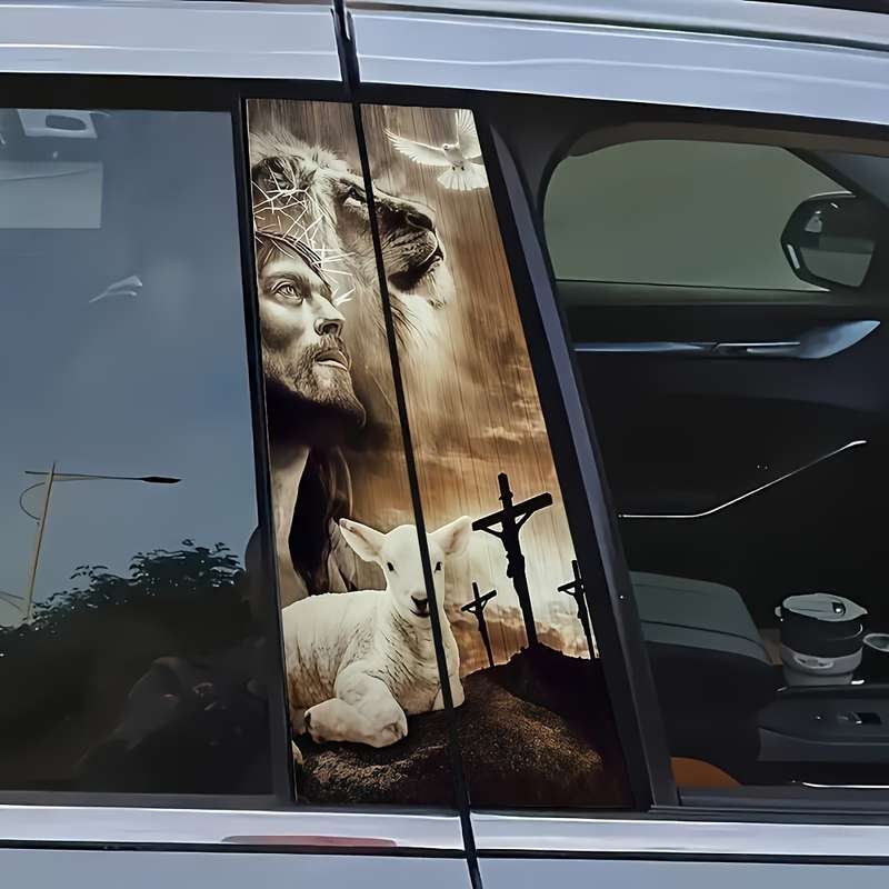 3pcs Jesus Christian Themed Stickers