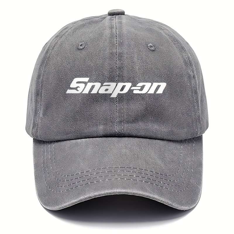 1pc Single Pack SNAP-ON Embroidered Baseball Cap 100% Viscose Fiber Hand Washable Casual Outdoor