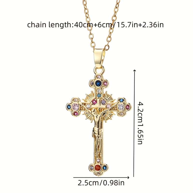 1 Piece Color Jesus Theme Pendant