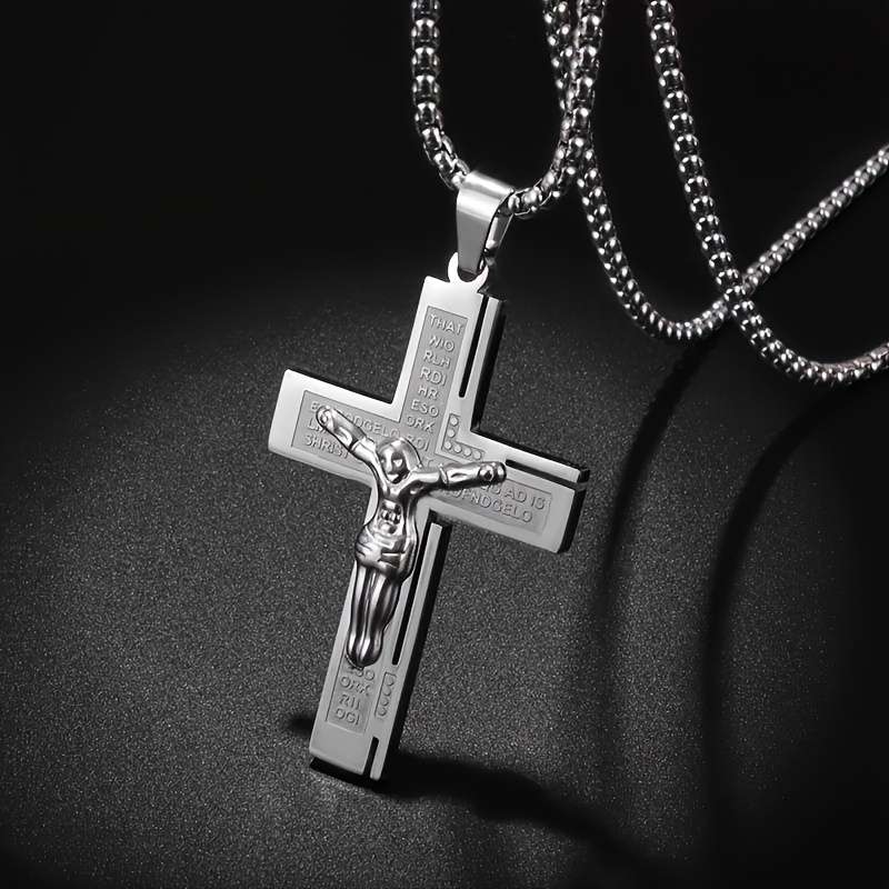 1 Piece Golden Jesus Theme Pendant