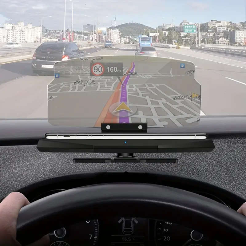 1pc Car HUD Head Up Navigation Display GPS Projector Phone Holder Mount