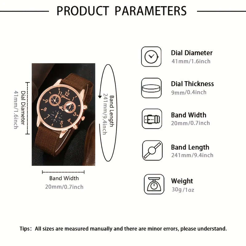 5pcs Fashion Quartz Watch Classic Bracelet Set Perfect for Valentine's Easter Ramadan