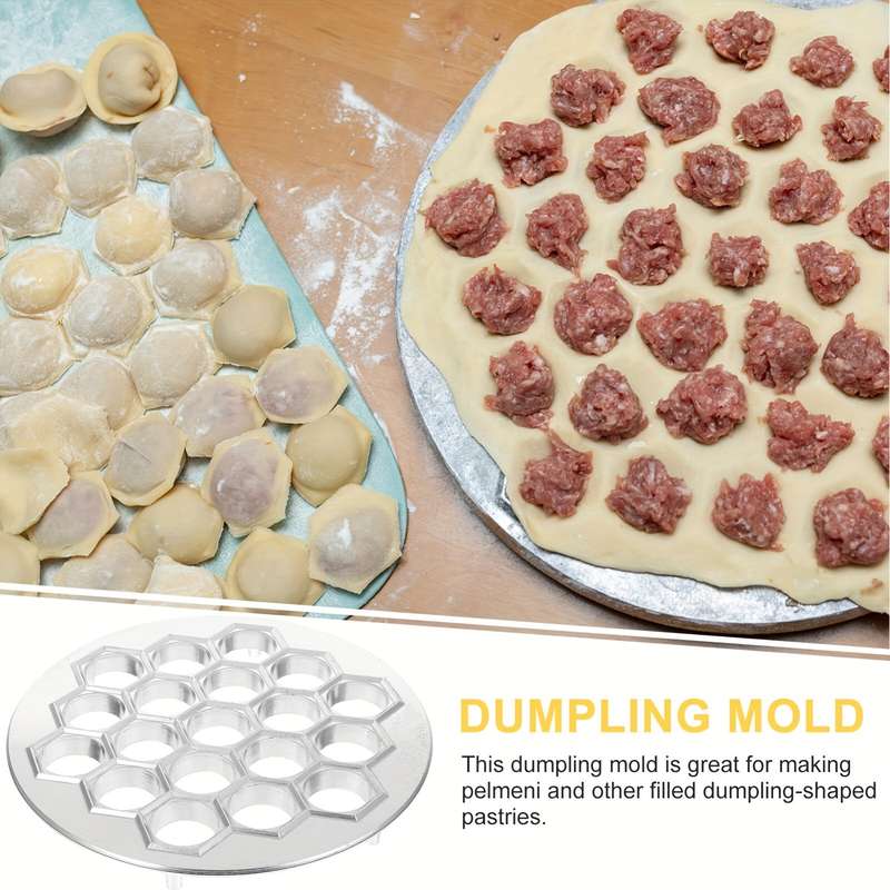 1pc Easy-to-Use Aluminum Dumpling Maker 37-Hole Ravioli Press for DIY Dough Pastry Perfect for