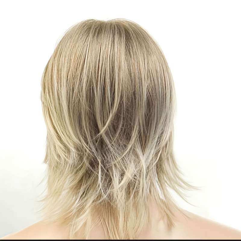 1Pc Golden 25.4cm Fashion Design Wig