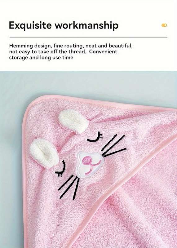Super Absorbent Microfiber Baby Bathrobe