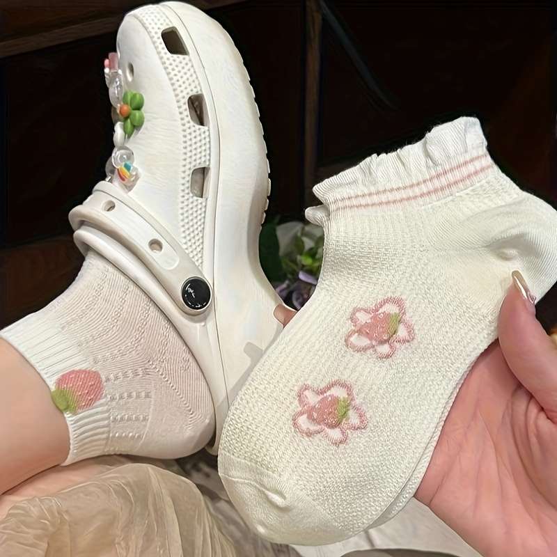 5 Pairs Mixed Color One Size High Elastic Socks