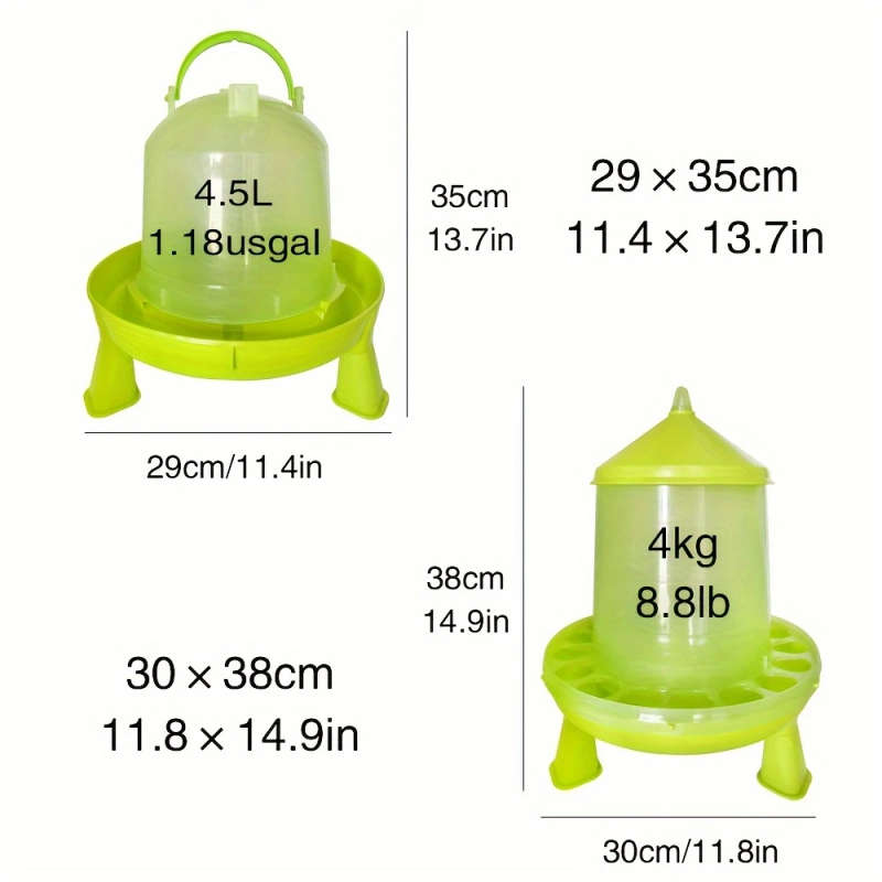2 Pack Poultry Feeders