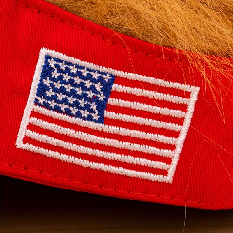 1pc patch embroidered star TRUMP fashionable commuting truck driver funny sun shading base