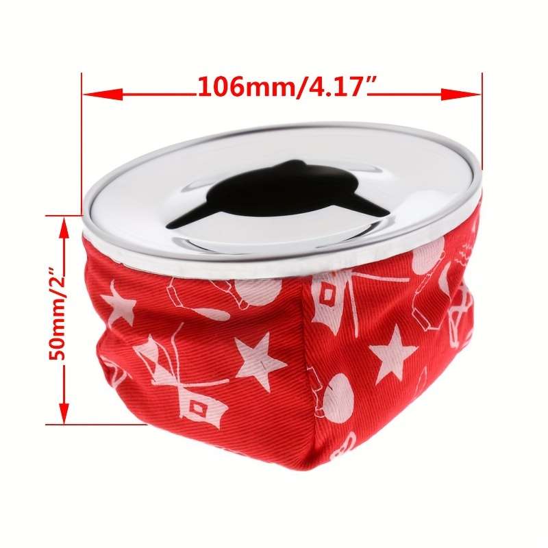 1pc Stainless Steel Ashtray with Windproof Canvas Sandbag Portable Cigarette Holder for Cars RVs