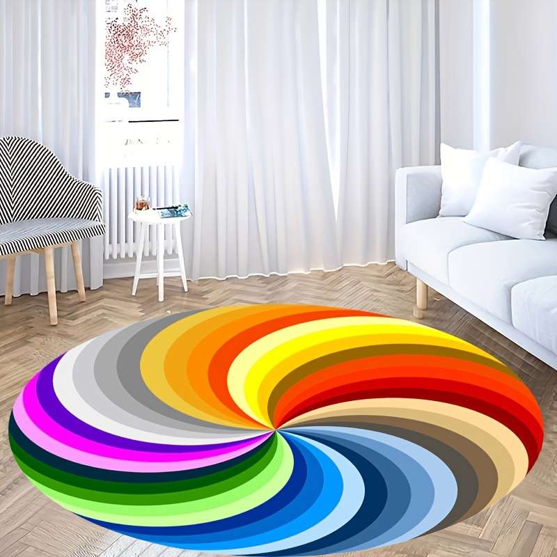 1Pc Round 59x59inch 150x150cm Floor Mat