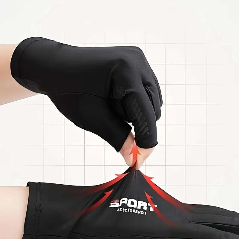 1 Pair Half-Finger Cycling Gloves Breathable Comfortable for Outdoor Sports Fitness Driving Fishing