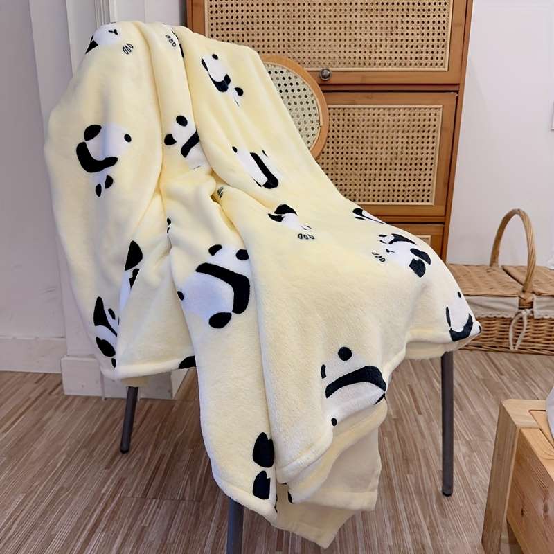 1ps Blanket Style Light Yellow Panda