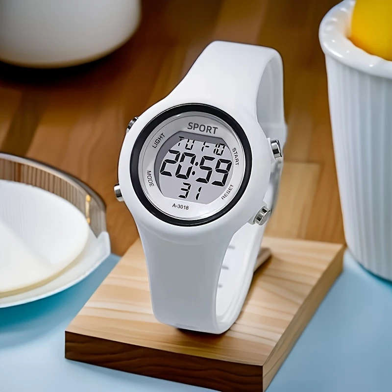 1pc Stylish Digital Watch with Ultra-HD Display Multifunctional Sports Casual Design for Students